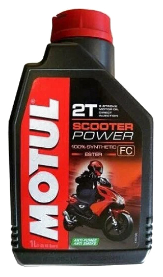 Моторное масло 2Т для скутеров, Motul Scooter Power 1л