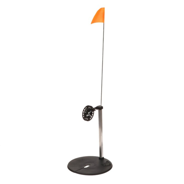 Жерлица осн. Yaman с ал. трубкой L-285 мм, d-210 мм, кат. 75 мм, груз конус 7 г, леска L-10 м, d-0,4 мм, поводок L-250 мм, 1х7-12 кг, крючок-тр.