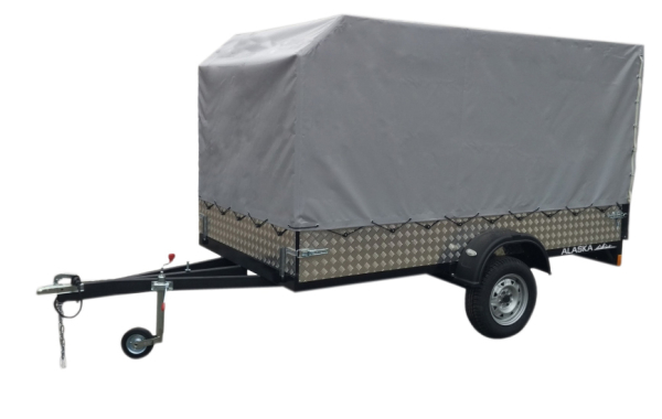 Прицеп СКАЛА 3.5 (1 ОСЬ) Порошковая окраска, с тентом в сером цвете