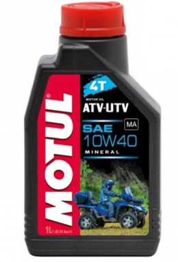 Минеральное моторное масло 4T для квадроциклов, Motul ATV-UTV 10W40 1л