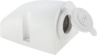 Разъем прикуривателя для крепления на приборной панели (белый)