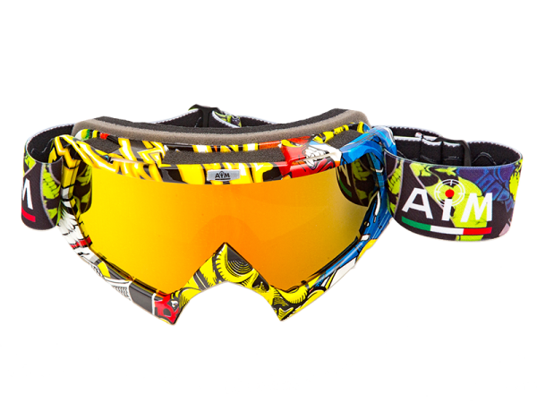 Очки кроссовые AiM (PRO)  Multicolor Glossy