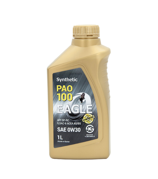 Масло моторное бензиновое EAGLE PAO-100 SYNTHETIC 0W30 API SP 1 л. / автомобильное