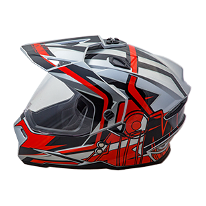 Шлем AiM JK802S Red/Grey/Black, XL