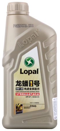 Масло моторное LOPAL 1 Advanced Fully Synthetic Series SP 0W20 1 л.