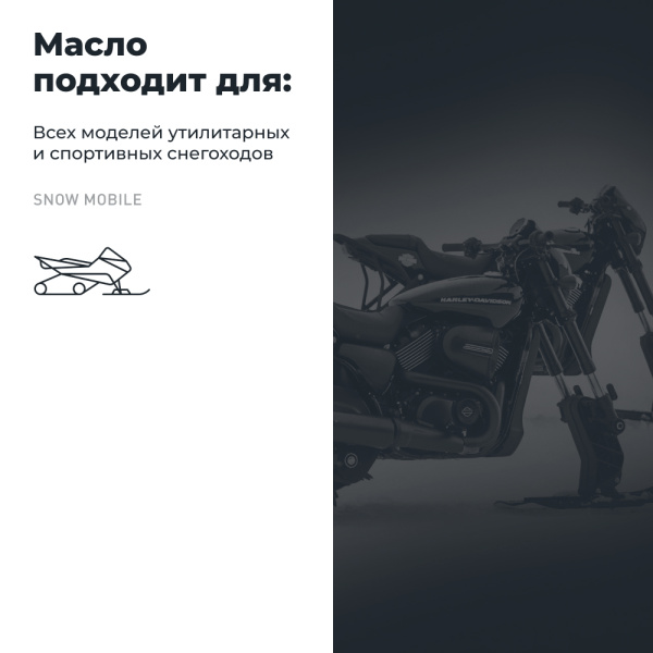 Масло моторное для снегохода RIDE SNOW 4T 0W40 SN LAVR MOTOLINE, 4 л / Ln7764