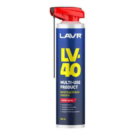 Смазка многоцелевая проникающая LV-40 LAVR, 520 мл / Ln1453