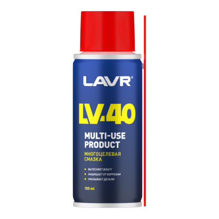 Смазка многоцелевая проникающая LV-40 LAVR, 100 мл / Ln1496